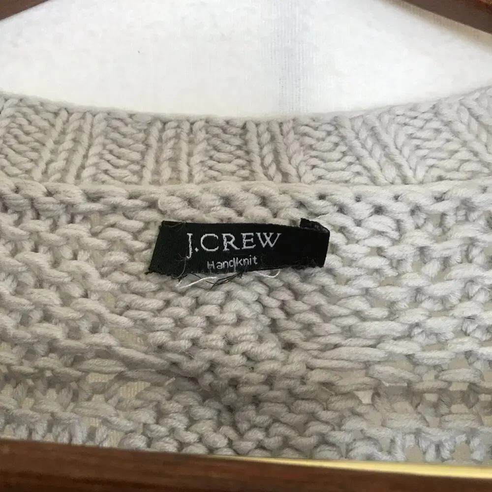 J. Crew chunky‎ handknit sweater M